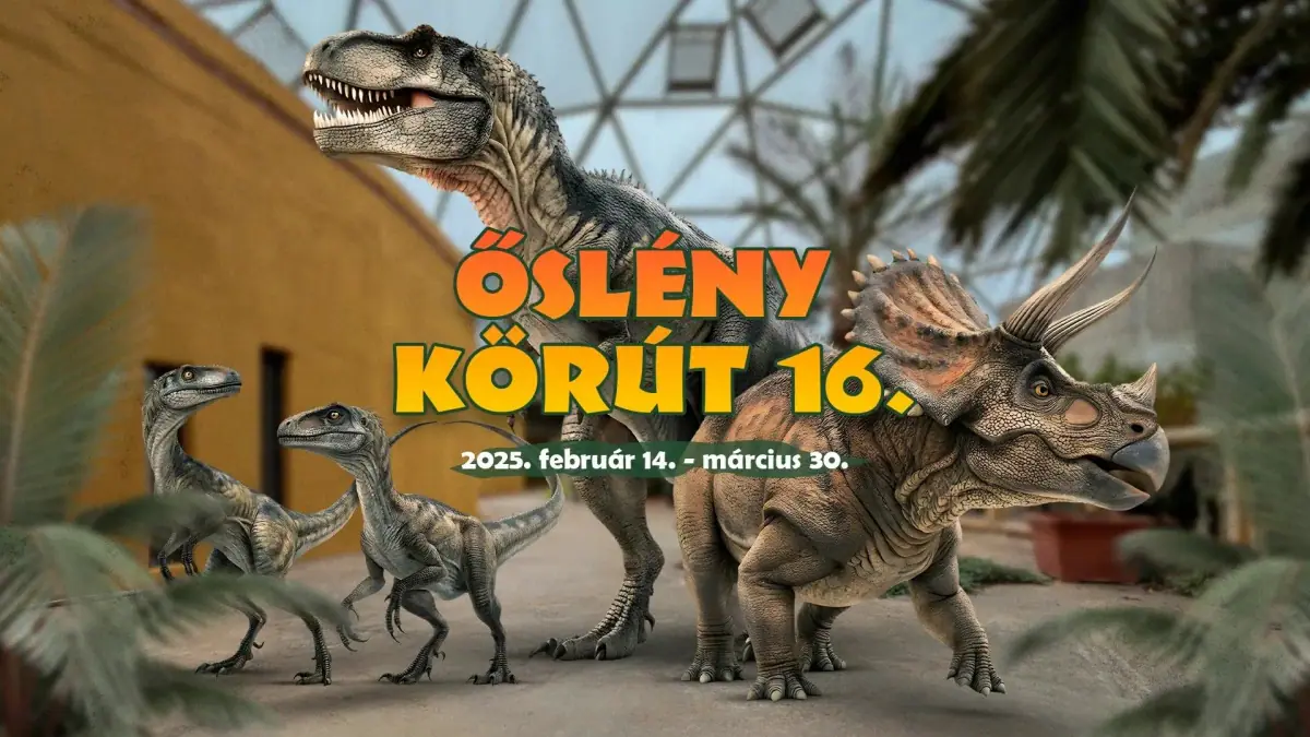 Őslény krt. 16 Dínókiállítás a Biodómban, a Budapest Állatkertben