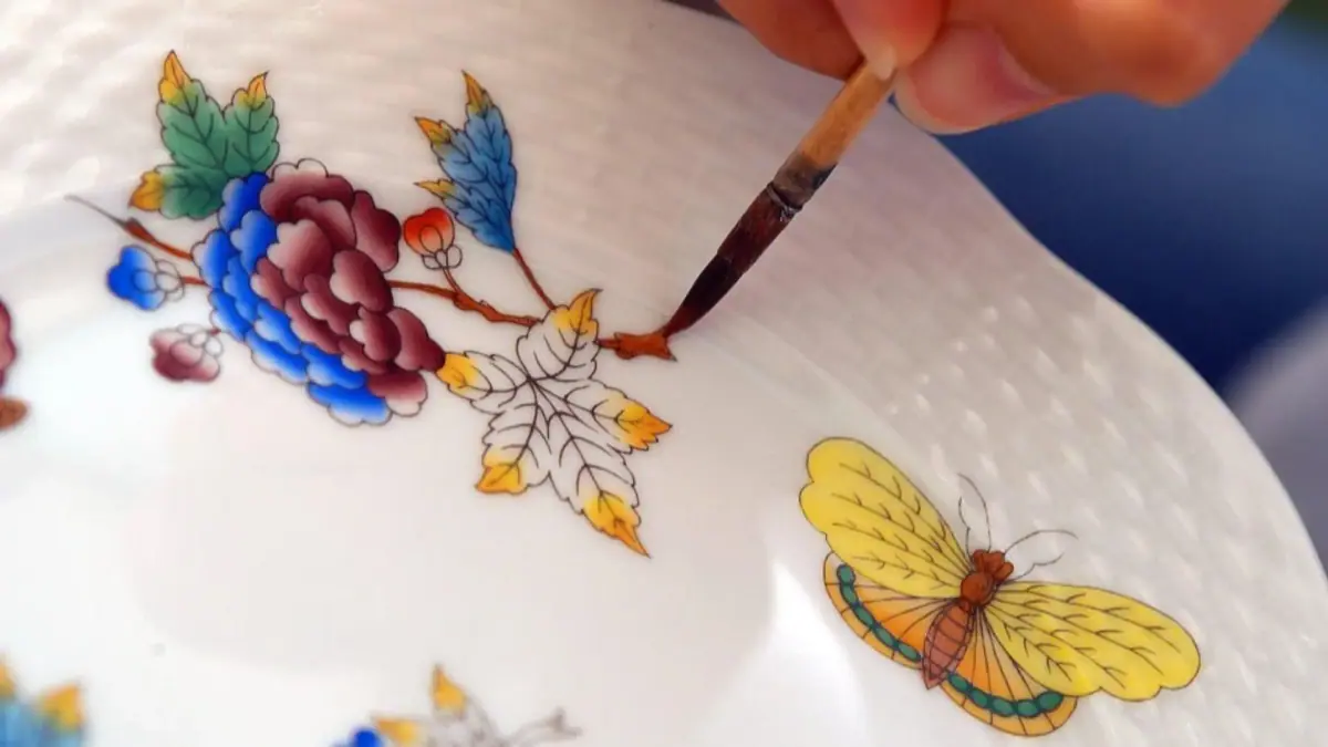 Műtárgyak Éjszakája Herendi Porcelán tányérfestés