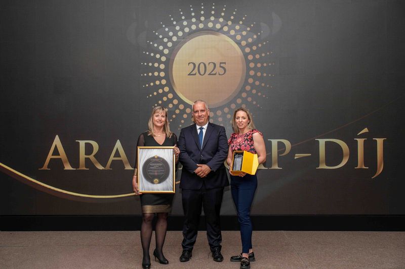 Pillanatkép az Aranynap-díj 2026. május 21-i gálájáról a Hilton Budapest Báltermében