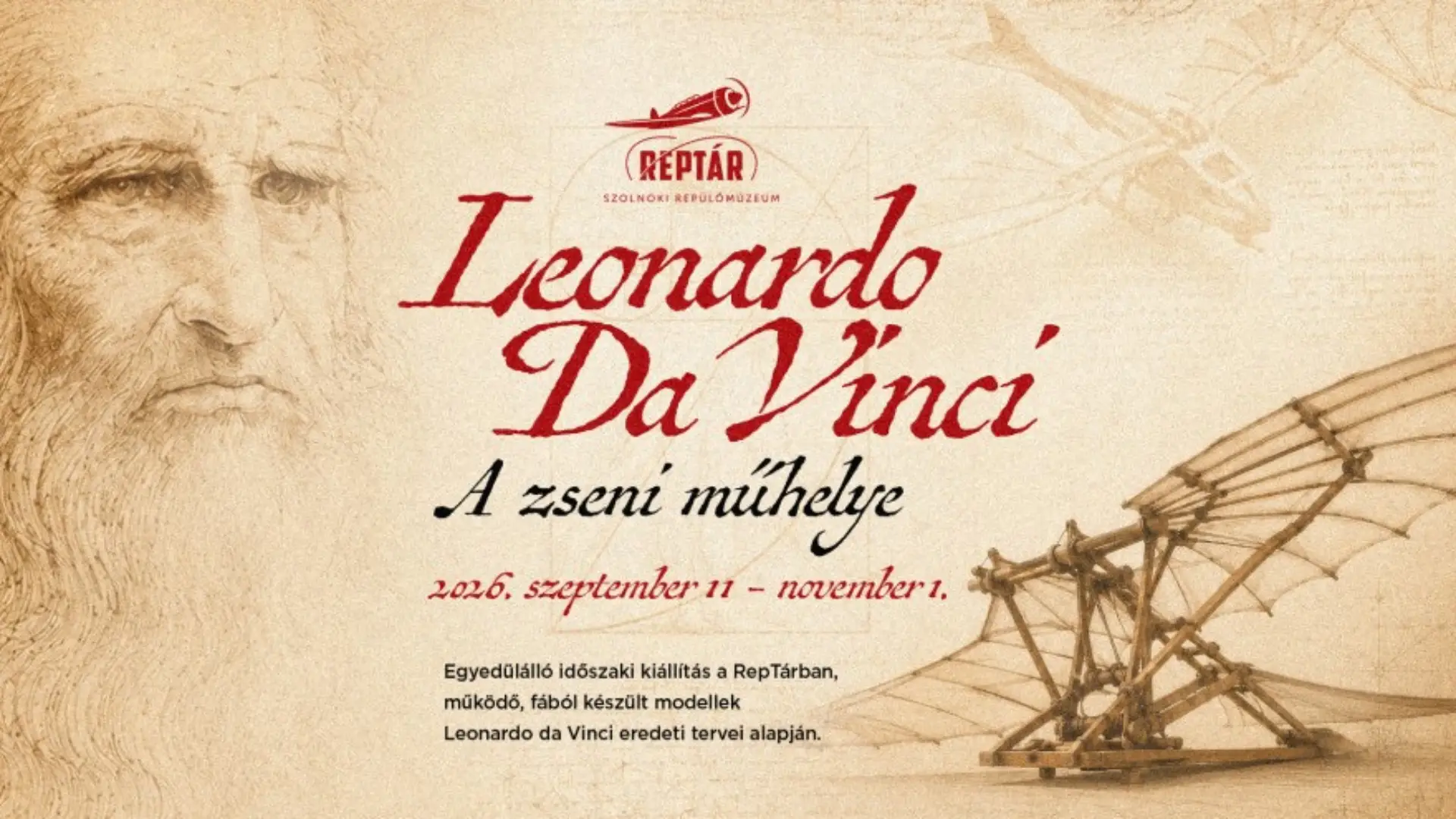 Leonardo Da Vinci A zseni műhelye Reptár kiállítás